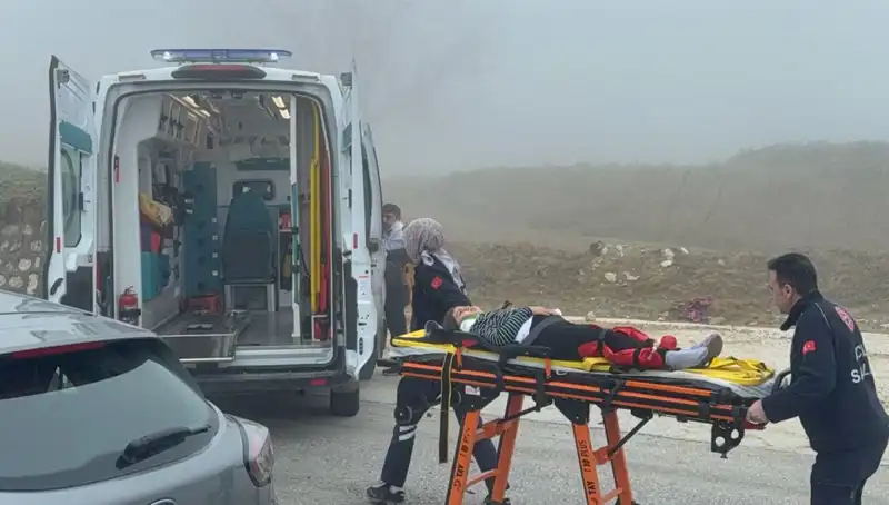 Düzce'de Yoğun Sis Kazaları Artırdı: İki Araç Çarpıştı, 6 Yaralı!