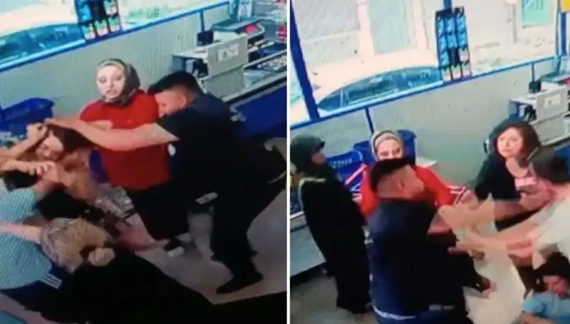 Market İçinde Yaşanan Şok Olay: Kadın Depresyonu Yumruklara Dönüştürdü