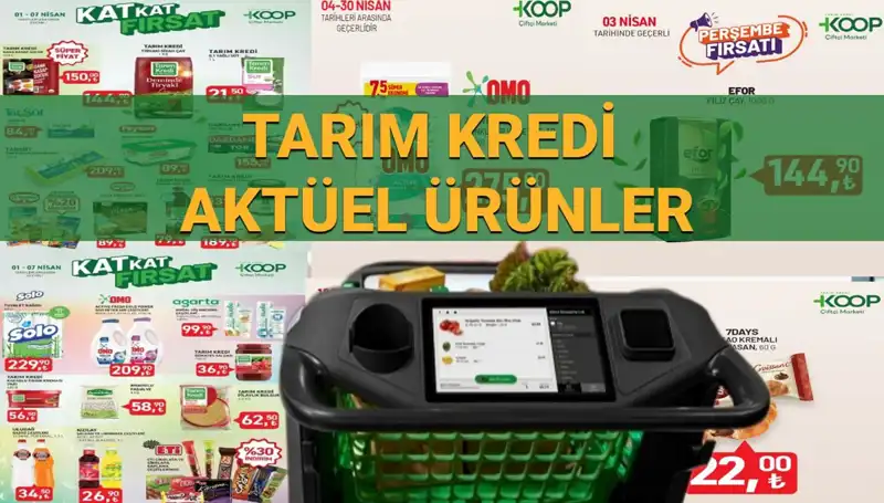 Tarım Kredi Marketleri'nde 4-7 Nisan'da Yer Alan İndirimli Ürünler Listesi