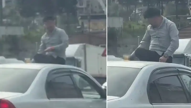 Trafikte Herkesi Şaşkına Çeviren Otomobil Şovu: Alkolcü İki Arkadaş