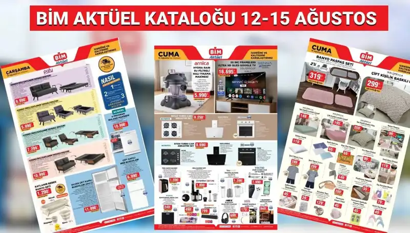 BİM 12-15 Ağustos 2025 Kataloğunda Kaçırılmayacak Fırsatlar!
