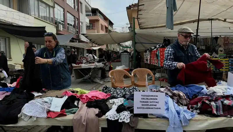 İhtiyaç Sahiplerine Ücretsiz Destek: Pazarda "İyilik Tezgahı"