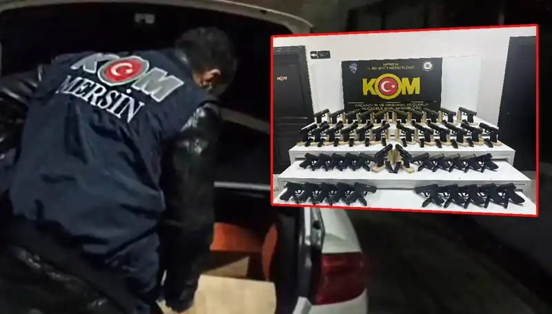 Mersin'de Otomobil Sanılan Dev Silah Deposu Ortaya Çıktı