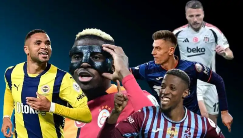 Süper Lig'de Altın Ayakkabı İçin Çetin Ceviz Yarışı: Osimhen, Banza ve En-Nesyri’nin Gol Sayıları