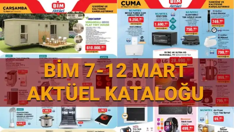 BİM Aktüel Kataloğu 11-12 Mart'ta Neler Sunuyor? Kaçırmayın!